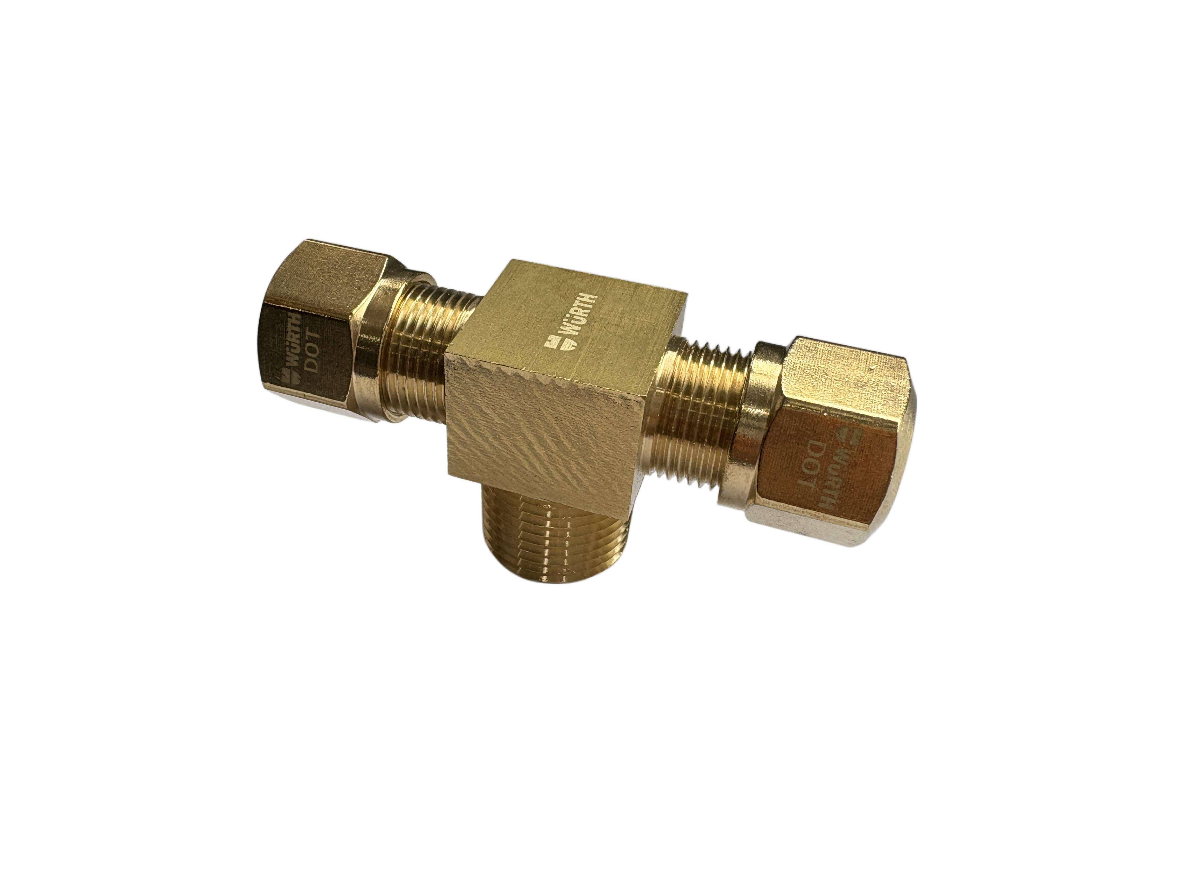 CONNECTOR TEE AIRBRAKE TUBE1/4IN-CMP1/8NPT